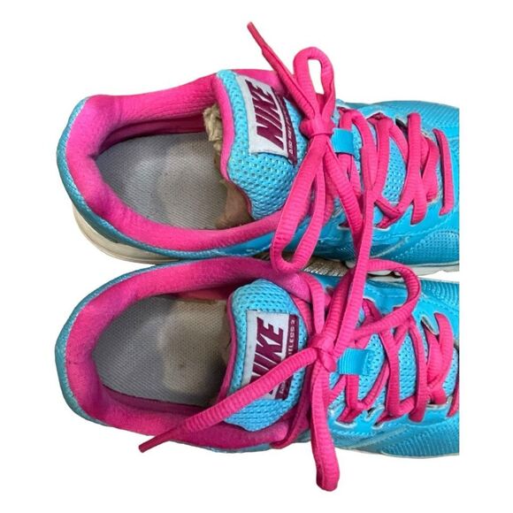 Nike Air Relentless 3 Running Shoes Bright Blue Pink Silver Sneakers‎ 8.5 - Picture 8 of 9